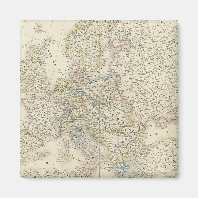 Imán Mapa Atlas de Europa (Frente)