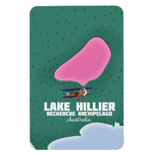 Imán Mapa australiano del lago Hillier.