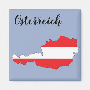 Imán Mapa austríaco de la bandera de Österreich Austr