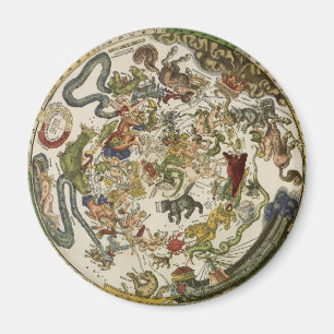 Imán Mapa celestial de Peter Apian, astronomía del