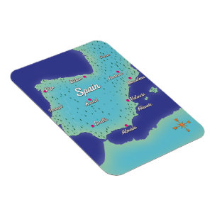 Imán Mapa Clásico De España