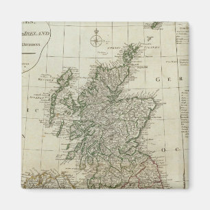 Imán Mapa completo de las Islas Británicas