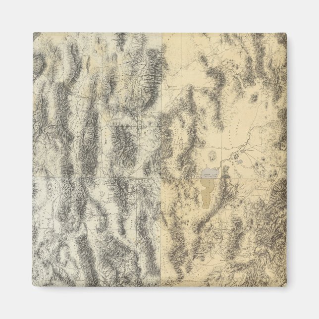 Imán Mapa compuesto de Arizona, Nevada y Utah (Frente)