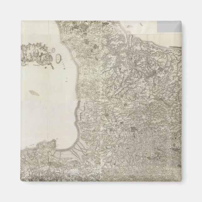 Imán Mapa compuesto de Francia 2 (Frente)