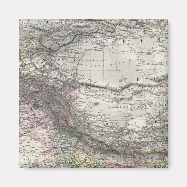 Imán Mapa compuesto de India, Asia (Frente)