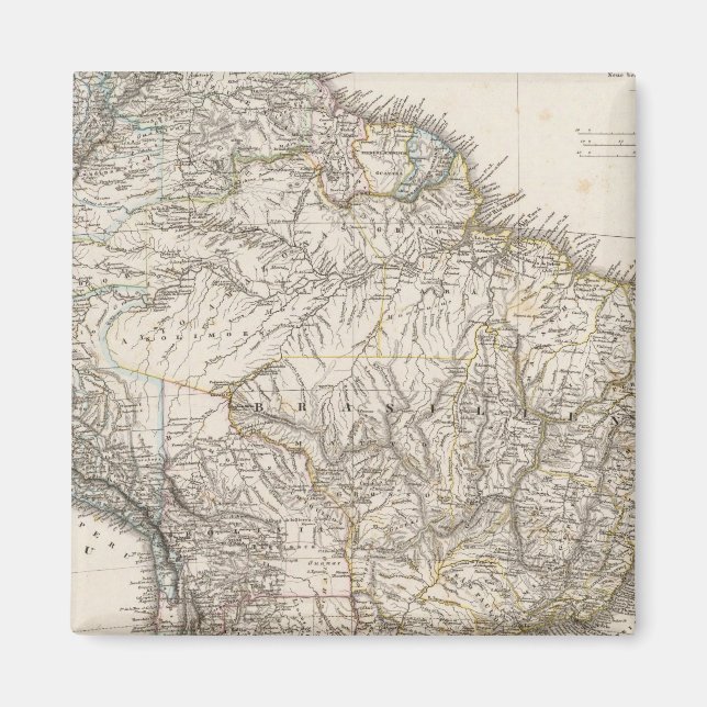 Imán Mapa compuesto de Sudamérica (Frente)