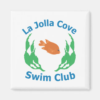 Imán Mapa con el logotipo del club de natación de La Jo