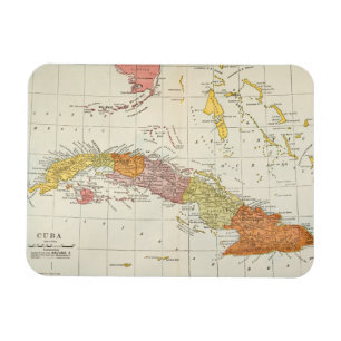 IMÁN MAPA: CUBA, 1900