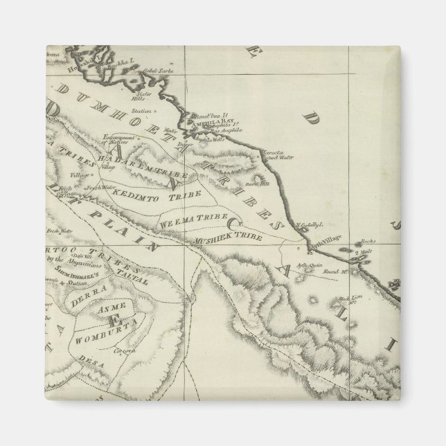 Imán Mapa de Abisinia (Frente)