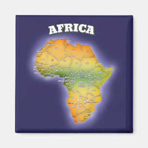Imán Mapa de áfrica