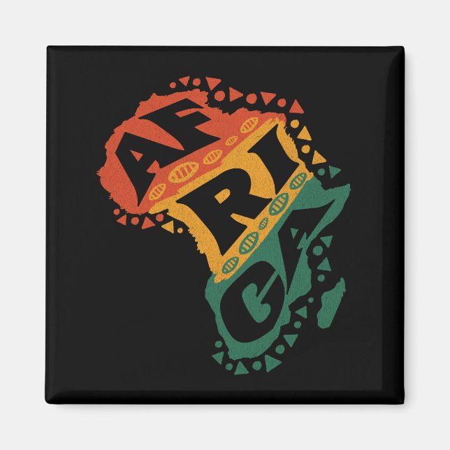 Imán Mapa de África (Frente)