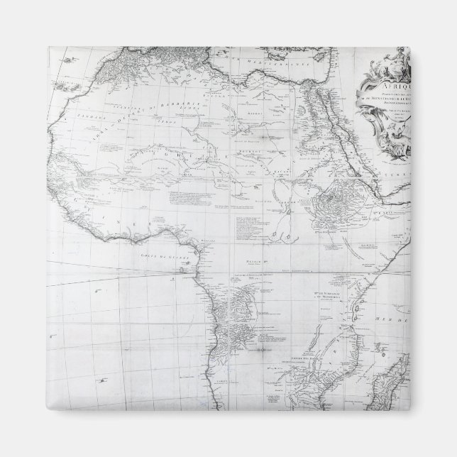 Imán Mapa de África (Frente)