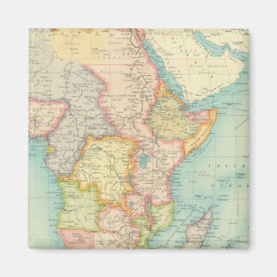 Imán Mapa de África con rutas de envío