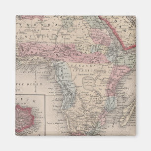 Imán Mapa de África con Santa Elena