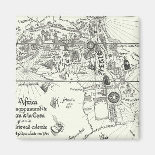 Imán Mapa de África el   1500