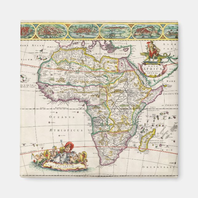 Imán Mapa de África | Nova África (Frente)