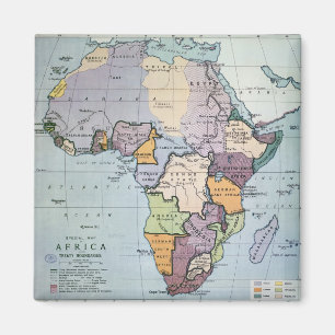 Imán Mapa de África que muestra los límites del