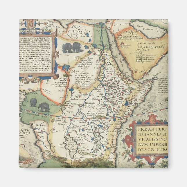 Imán Mapa de África y la Península Arábiga (Frente)