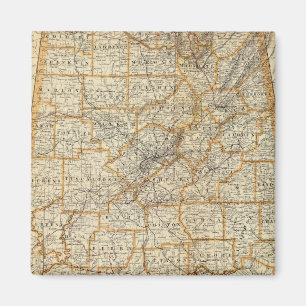 Imán Mapa de Alabama