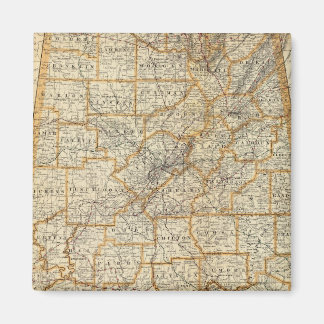 Imán Mapa de Alabama