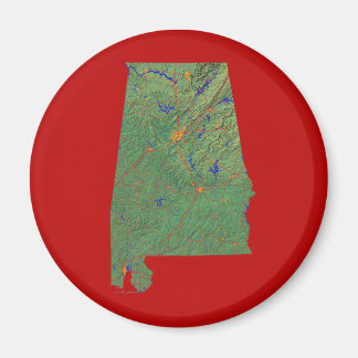 Imán Mapa de Alabama