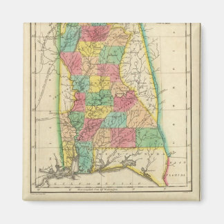 Imán Mapa De Alabama