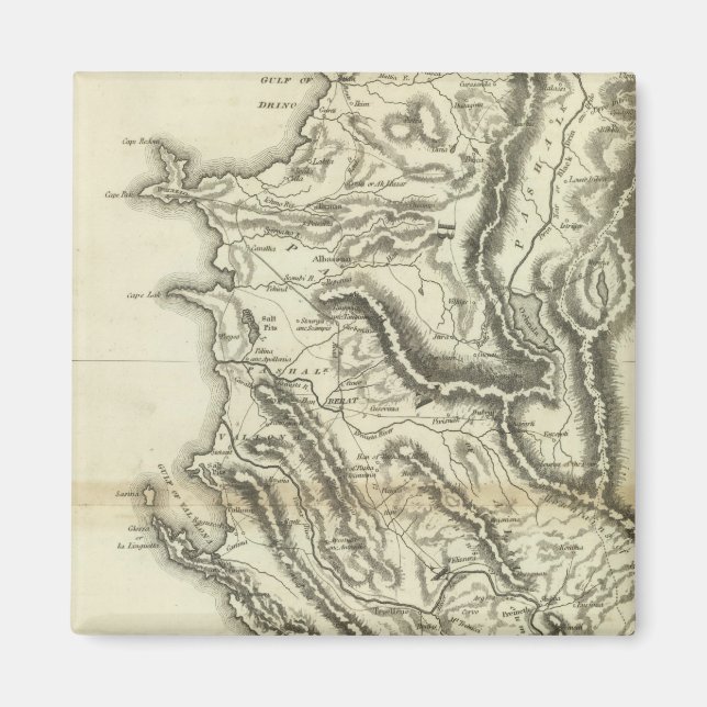 Imán Mapa de Albania (Frente)