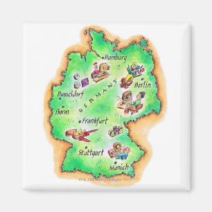 Imán Mapa de Alemania