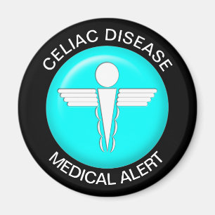 Imán Mapa de Alerta Médica de Enfermedades Celiáceas