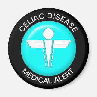 Imán Mapa de Alerta Médica de Enfermedades Celiáceas