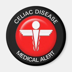 Imán Mapa de Alerta Médica de Enfermedades Celiáceas