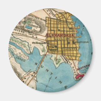 Imán Mapa de Alexandria VA y ciudades vecinas