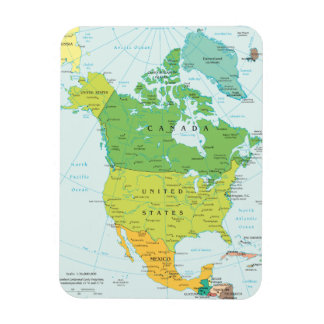 Imán Mapa de América del Norte