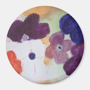 Imán Mapa de Anemones de Primavera