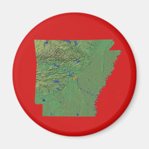 Imán Mapa de Arkansas