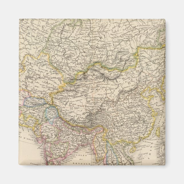 Imán Mapa de Asia 2 (Frente)