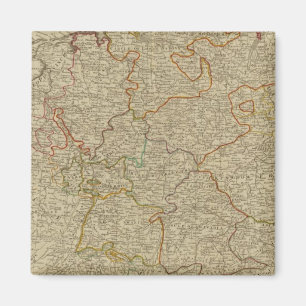 Imán Mapa de atlas artesanales de Alemania