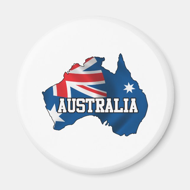 Imán Mapa De Australia (Frente)