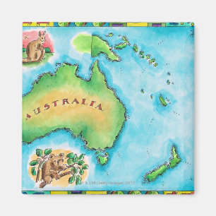 Imán Mapa de Australia