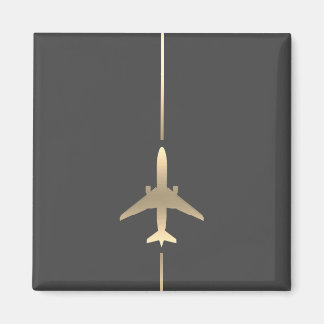 Imán Mapa de Aviación minimalista