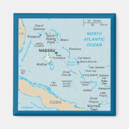 Imán Mapa de Bahamas