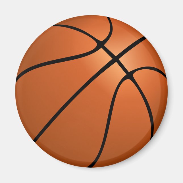 Imán Mapa de baloncesto (Frente)