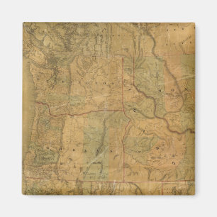 Imán Mapa de Bancroft de los Estados del Pacífico