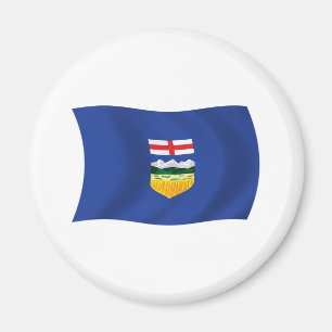Imán Mapa de Bandera de Alberta