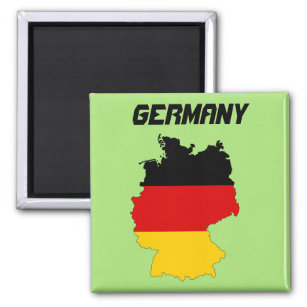 Imán Mapa de bandera de Alemania