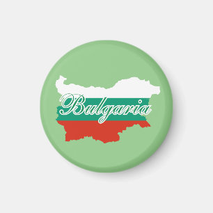Imán Mapa de bandera de Bulgaria