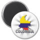 Imán Mapa de bandera de Colombia 2.0 (Frente)