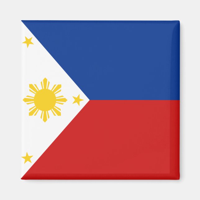 Imán Mapa de bandera de Filipinas (Frente)