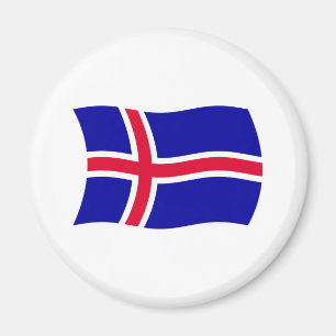 Imán Mapa de bandera de Islandia