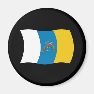 Imán Mapa de bandera de las Islas Canarias